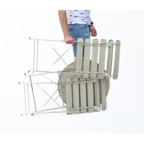 Bēšs dārza ēdamistabas komplekts 2 personām Bistro – Rojaplast-image-4