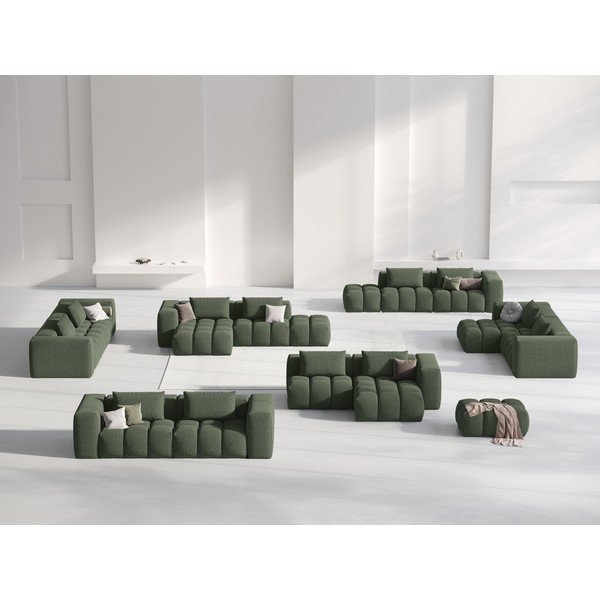 Tumši zaļš stūra dīvāns (ar labo stūri/ar zvilni) Verona – Cosmopolitan Design-image-1