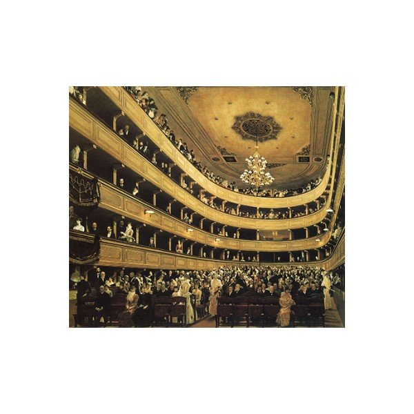 Gustava Klimta reprodukcija - Vīnes vecā Burgtheatera zāle, 45 x 50 cm