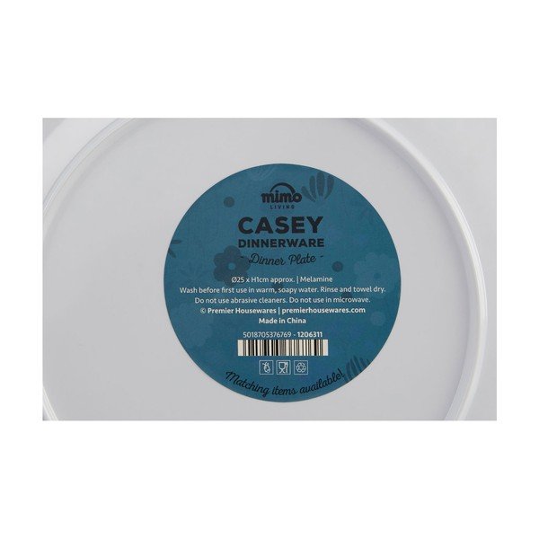 Krāsains šķīvis ar ziedu motīvu Premier Housewares Casey, ⌀ 25 cm-image-2