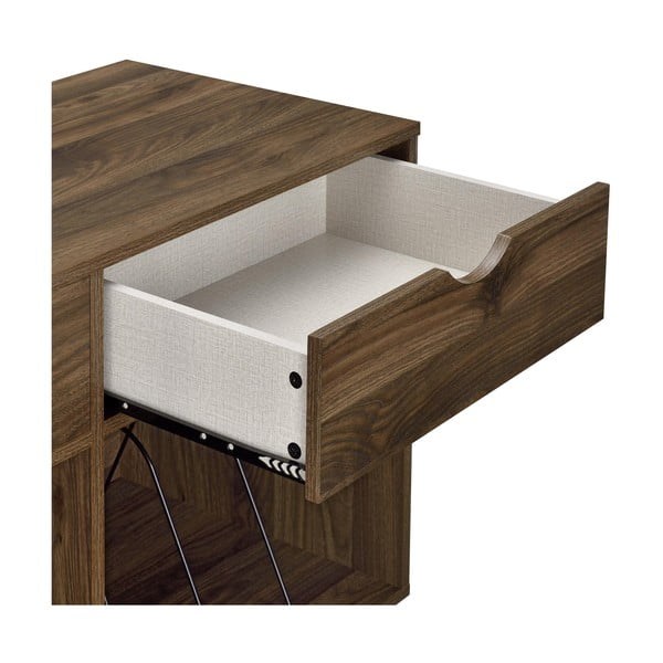 Brūns grāmatplaukts Novogratz Concord, 101 x 81 cm-image-1