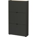 Antracīta pelēks atverams apavu plaukts 71x127x22 cm Ameca – Germania