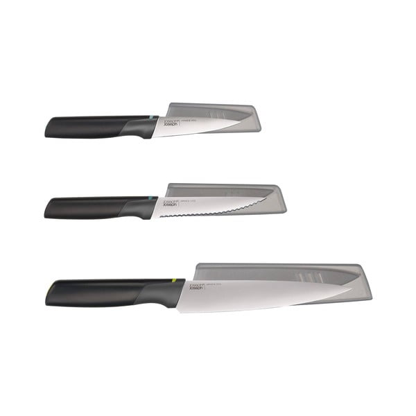 Nažu komplekts ar vāciņiem un nerūsējošā tērauda asmeni (3 gab.) Elevate – Joseph Joseph