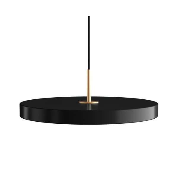 Melna LED piekaramā lampa ar metāla abažūru ø 43 cm Asteria Medium – UMAGE