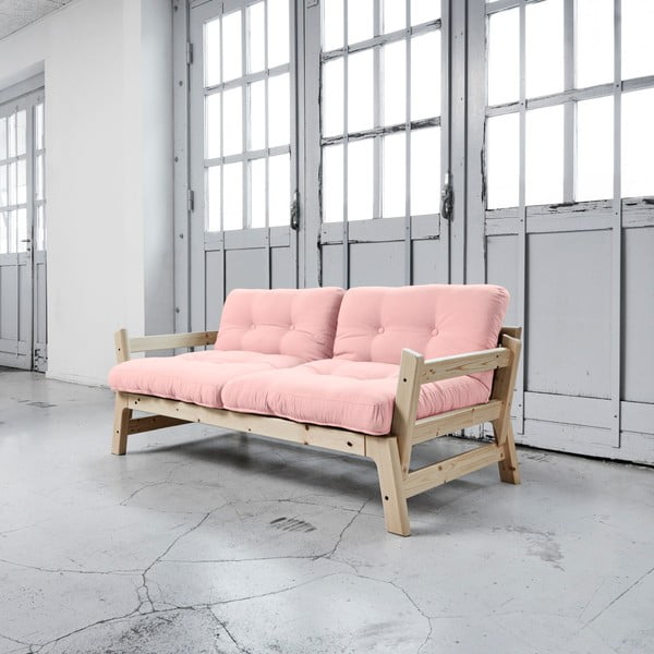 Mainīgs dīvāns Karup Step Natural/Pink Peonie