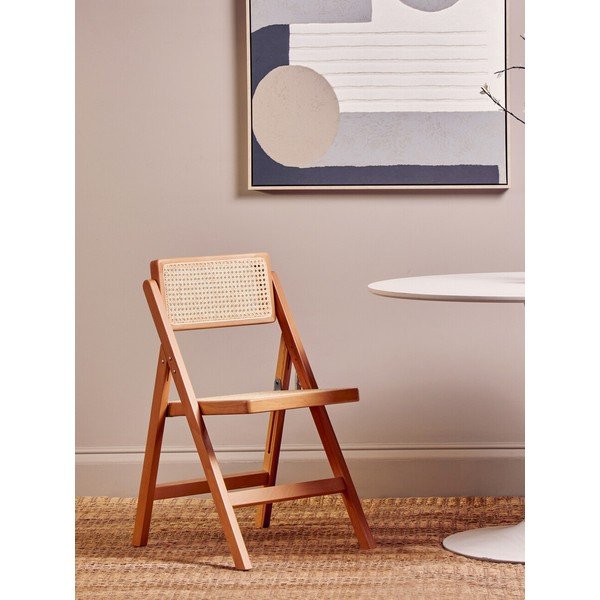 Dabīga toņa dižskābarža masīvkoka pusdienu krēsls Cebu – Premier Housewares-image-1