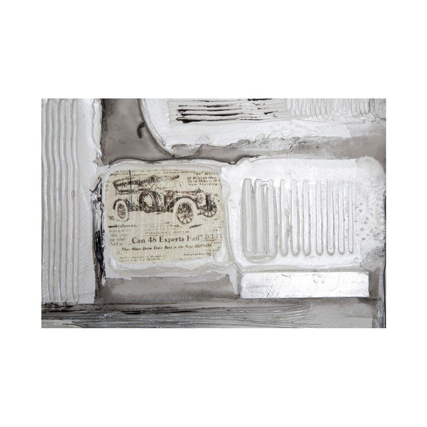 Mauro Ferretti Dipinto Su Tela Silver Stroke, 150 x 50 cm-image-1