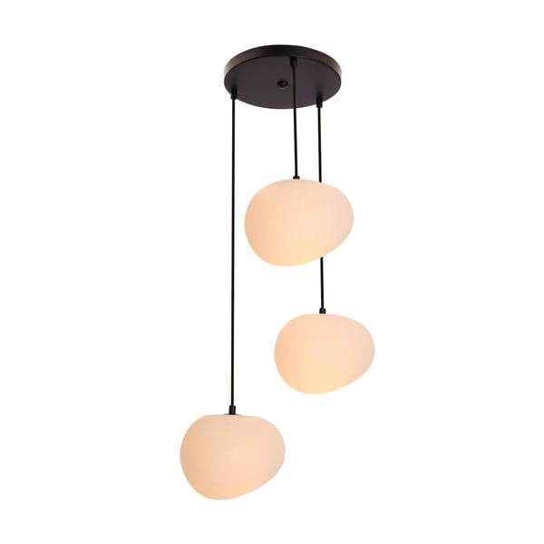 Melnbalta piekaramā lampa ø 42 cm Stones – Candellux Lighting-image-3