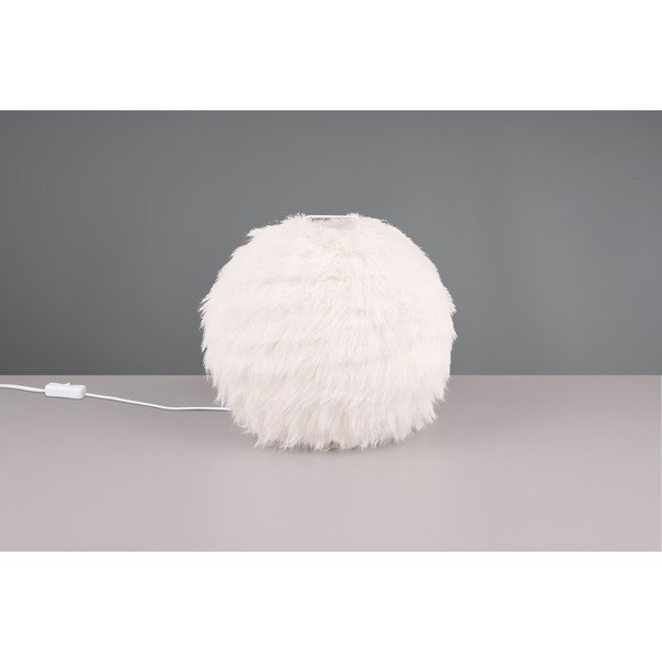 Krēmkrāsas galda lampa (augstums 24 cm) Furry – Reality-image-2