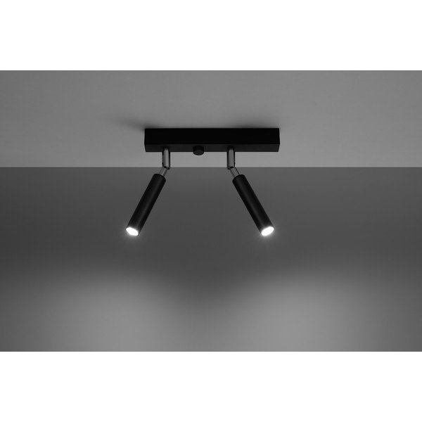 Melna griestu lampa Sollux Tiden-image-1