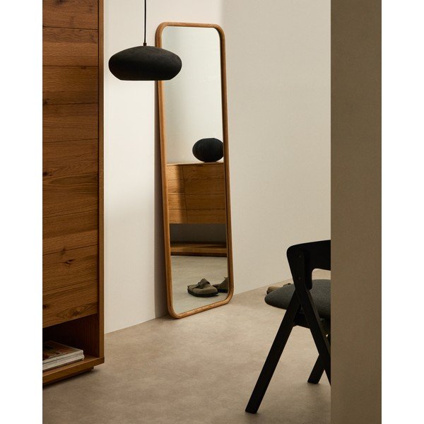 Sienas spogulis ar masīvkoka rāmi 54x154 cm Milsa – Kave Home-image-1