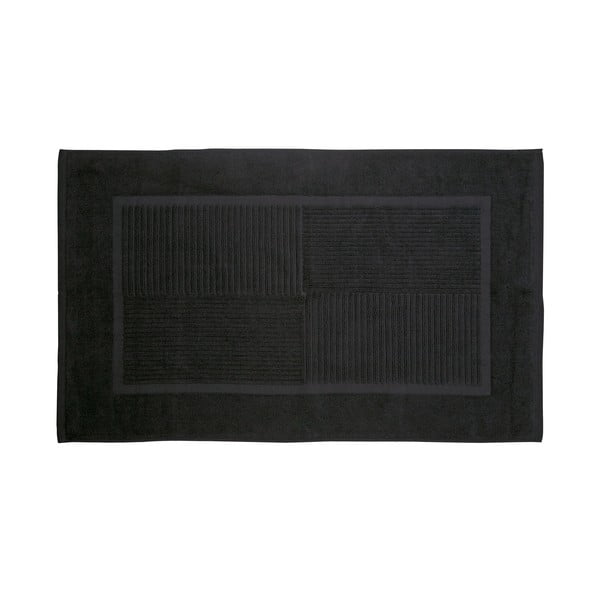 Vannas istabas paklājs, 80x50 cm, melns