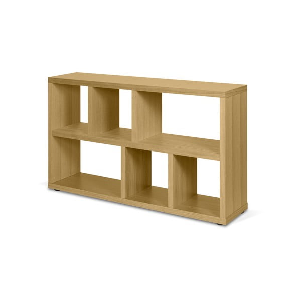 Dabīga toņa grāmatplaukts ar ozolkoka imitāciju 150x83 cm Berlin – TemaHome-image-3