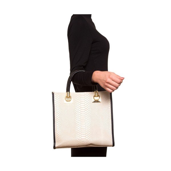 Ādas rokassoma Luisa Vannini 8032 Beige-image-3