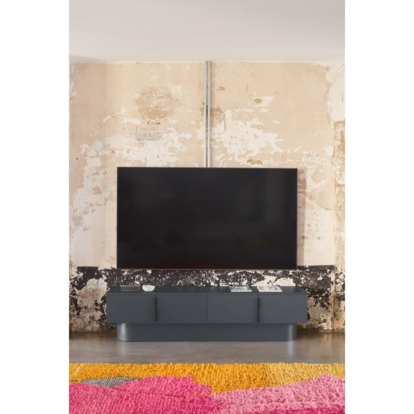 Antracīta pelēks TV galdiņš 200x50 cm Totem – Teulat-image-1