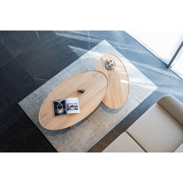 Ozolkoka žurnālgaldiņš dabīgā tonī 80x150 cm Mu – Gazzda-image-1