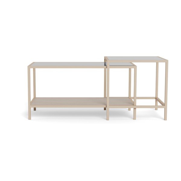 Pelēki tērauda žurnālgaldiņi (2 gab.) 50x90 cm Seaford – Actona-image-1