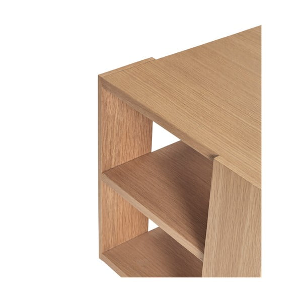 Sānu galdiņš ar ozolkoka imitāciju 37x37 cm Merge – Hübsch-image-2