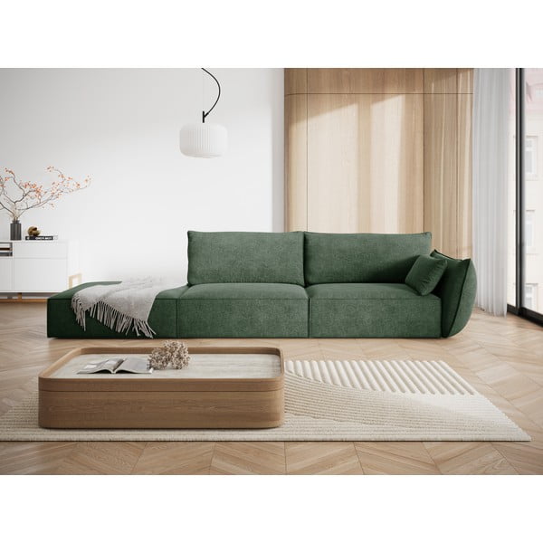 Tumši zaļš zvilnis (ar labo stūri) Vanda – Mazzini Sofas-image-1