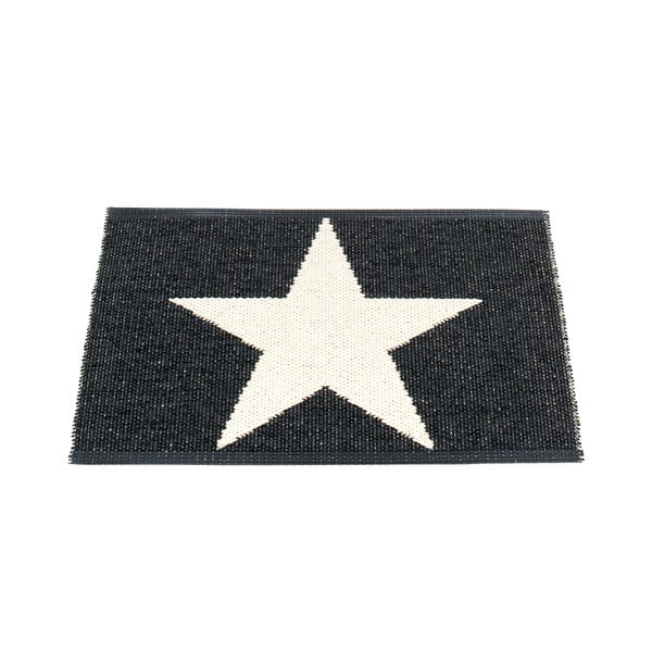 Melnbalts iekštelpu un āra paklājs 70x50 cm Viggo Black – Pappelina