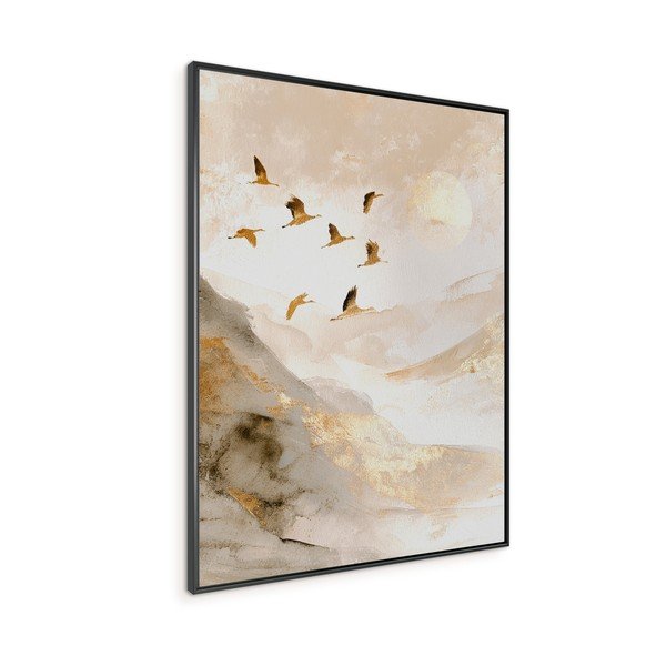 Drukāta glezna ar rāmi 60x80 cm Golden Peaks II – Styler-image-4