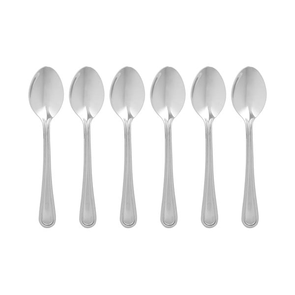 Sudraba krāsas nerūsējošā tērauda galda piederumi (6 gab.) Classic – Premier Housewares