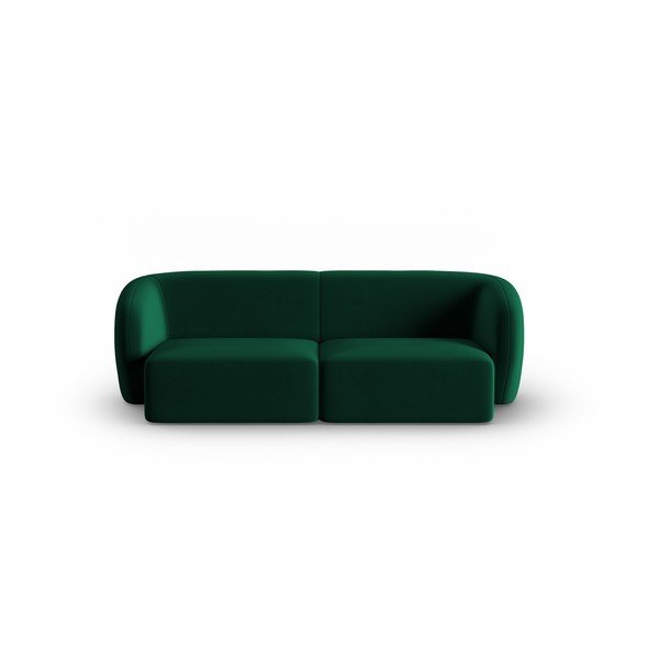 Zaļš samta dīvāns 188 cm Paolo – Milo Casa
