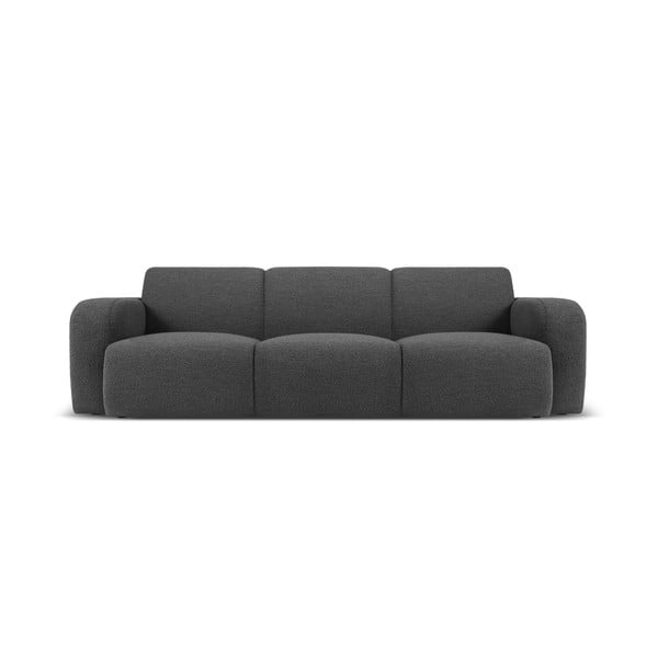 Tumši pelēks dīvāns no buklē auduma 235 cm Molino – Micadoni Home