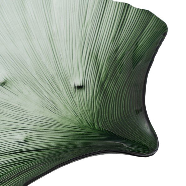 Stikla dekoratīva paplāte 31x33 cm Gingko – Ixia-image-1