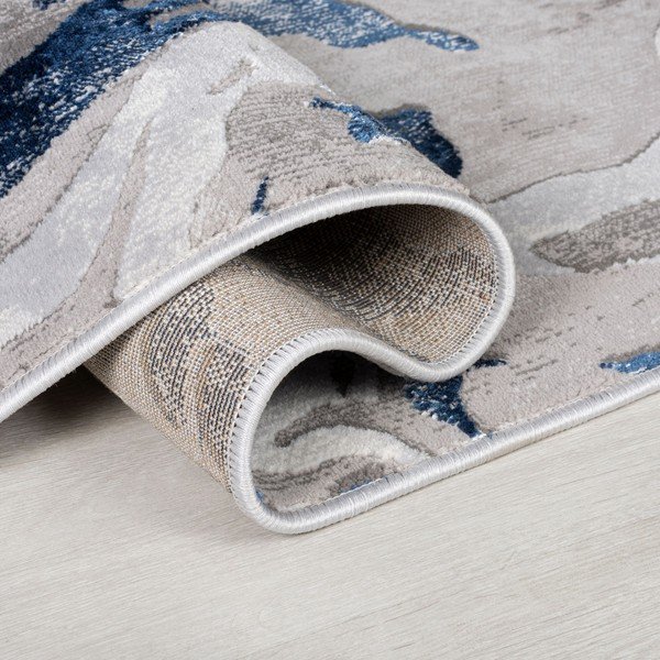 Zils/pelēks paklājs 80x150 cm Marbled – Flair Rugs-image-3