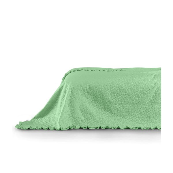 Zaļš gultas pārklājs AmeliaHome Tilia Mint, 220 x 240 cm