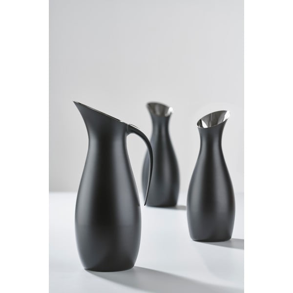 Melna tērauda krūka Zone Rocks, 1,7 l-image-1