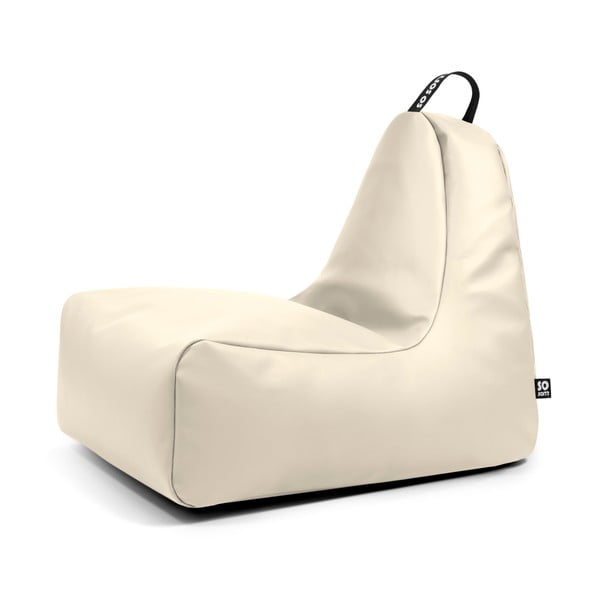 Bēšs sēžammaiss no ādas imitācijas Chill XL – So Soft?