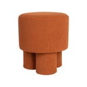 Ķieģeļu sarkans pufs no buklē auduma Marcos – White Label