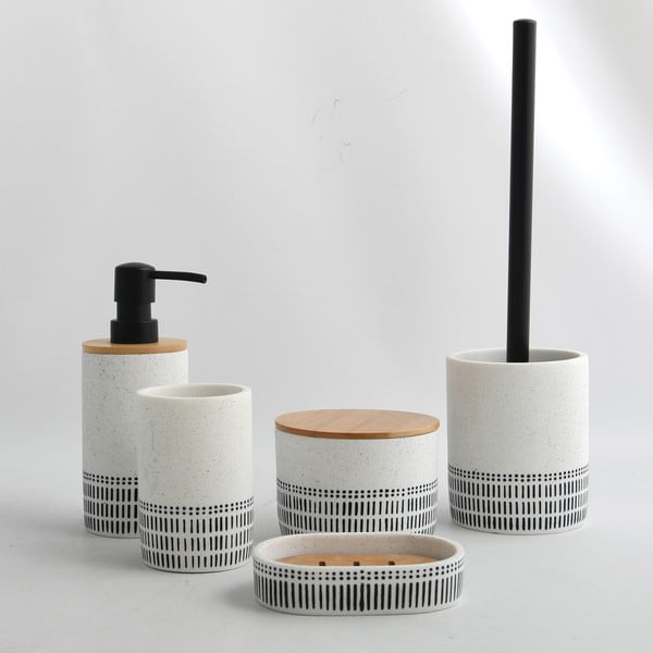 Balts polirezīna vannas istabas organizators vates plāksnītēm Yuma – Spirella-image-1