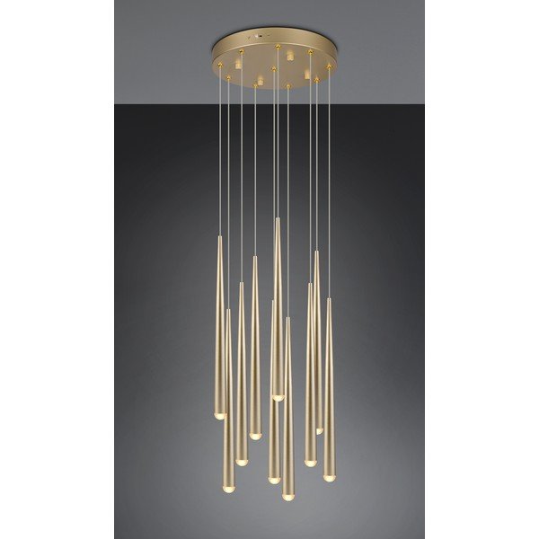 Zelta krāsas LED piekaramā lampa ø 30 cm Cala – Trio Select-image-2