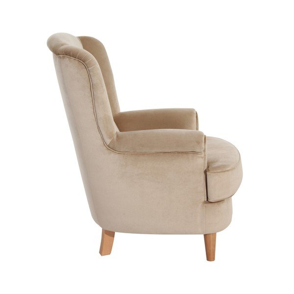 Smilšaini brūns samta krēsls Max Winzer Kendra Velvet-image-2