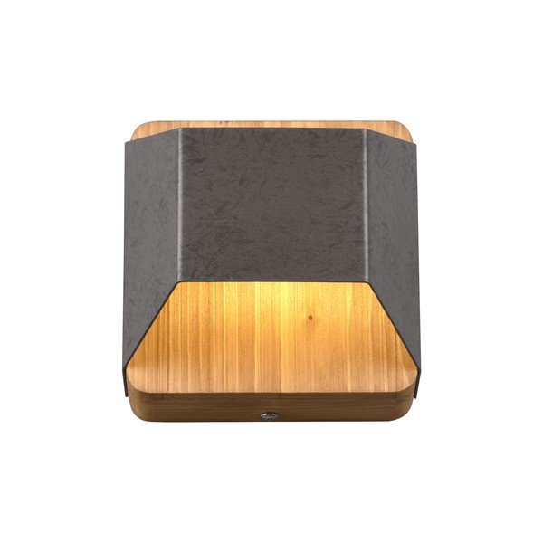 Pelēka LED sienas lampa ar regulējamu spilgtumu Arino – Trio-image-1