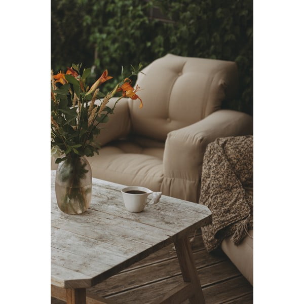 Izvelkams āra krēsls-matracis Karup Design OUT™ Hippo Beige-image-4