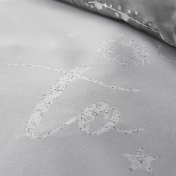 Pelēka vienguļamā gultas veļa 135x200 cm A Lot Like Christmas – Catherine Lansfield-image-4