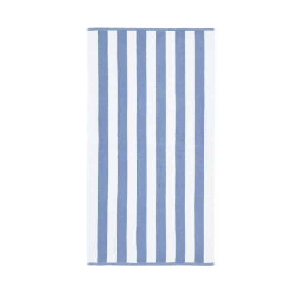 Balts/zils kokvilnas dvielis 70x120 cm Stripe Jacquard – Bianca