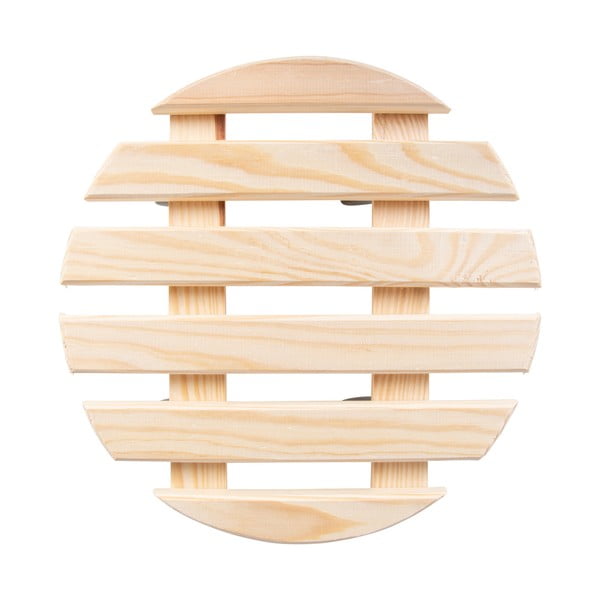 Koka pārvietojams puķu podu statīvs ø 29 cm (augstums 8 cm) Indoor & Outdoor – Esschert Design-image-2