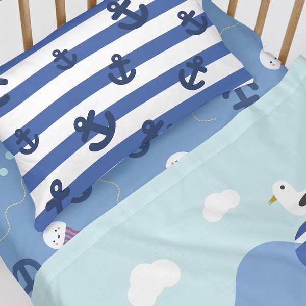 Bērnu kokvilnas palags Happynois Yellow Submarine, 120 x 60 cm-image-4