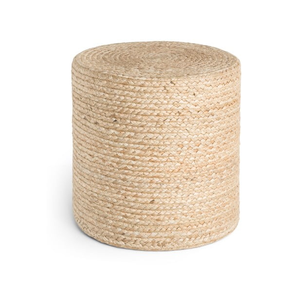 Dabīga toņa pufs Jutta Gold – Hanse Home