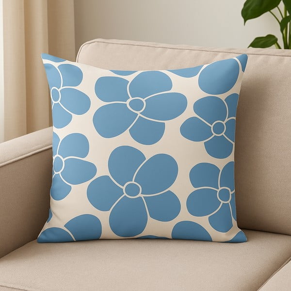 Spilvendrāna 43x43 cm Blue Meadow – Mila Home-image-3