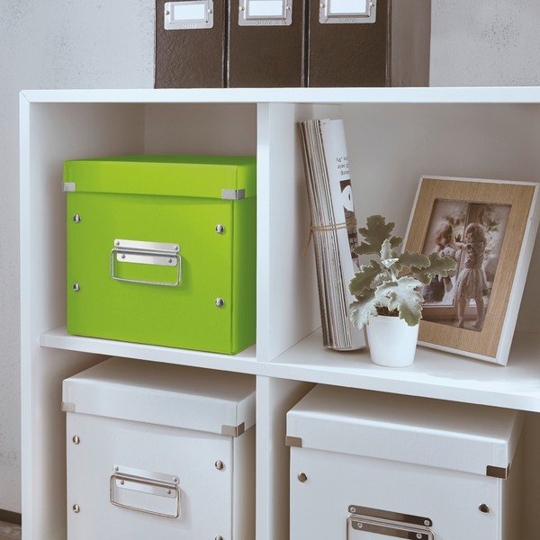 Zaļa uzglabāšanas kaste Leitz Click&Store, garums 26 cm-image-1