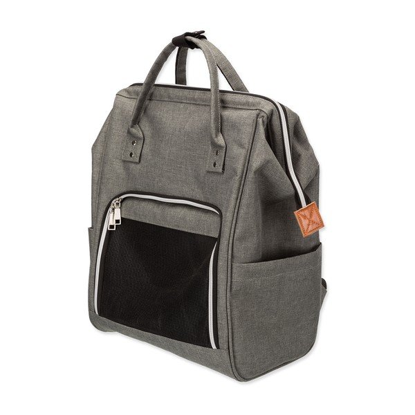 Pelēka mugursoma mājdzīvniekiem 22x32 cm Trixie Ava – Plaček Pet Products