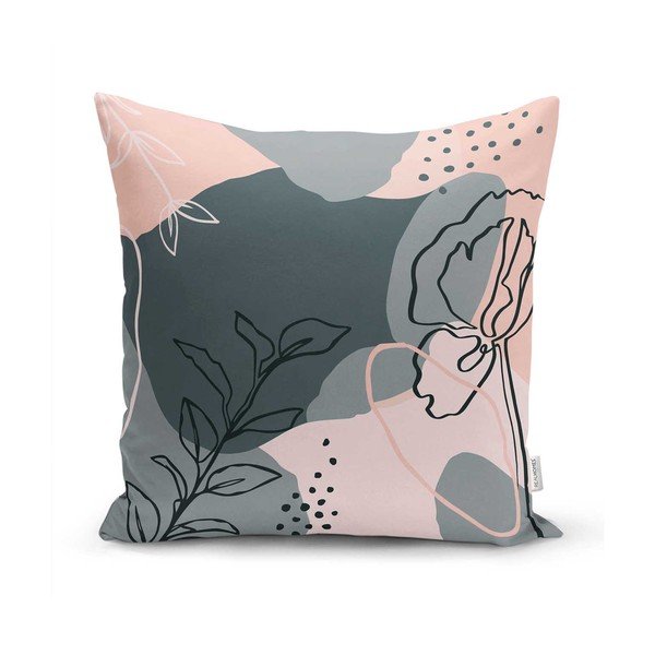 4 dekoratīvo spilvendrānu komplekts Minimalist Cushion Covers Draw Art, 45 x 45 cm-image-4