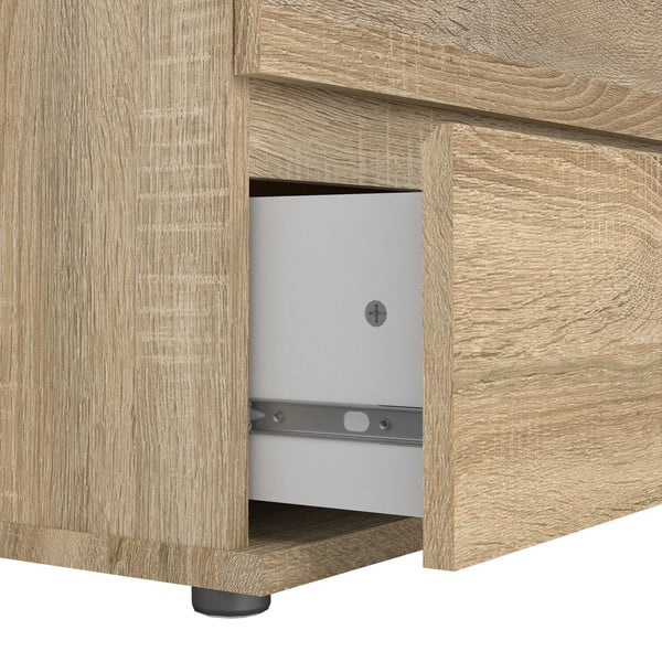 Dabīga toņa augsta kumode ar ozolkoka imitāciju 77x107 cm Nova – Tvilum-image-4