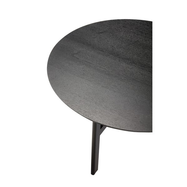 Melns apaļš žurnālgaldiņš ø 80 cm Fjord – Hübsch-image-4